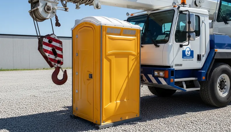Crane hook porta potty rental in Hialeah, FL